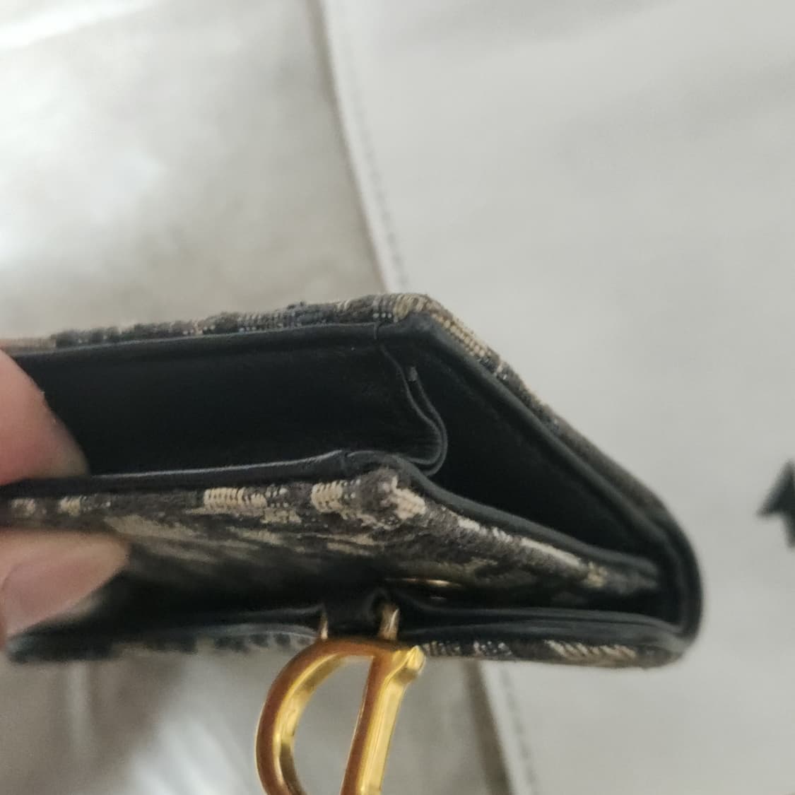 [정품/os] 디올 오블리크 새들 카드지갑 상품이미지4