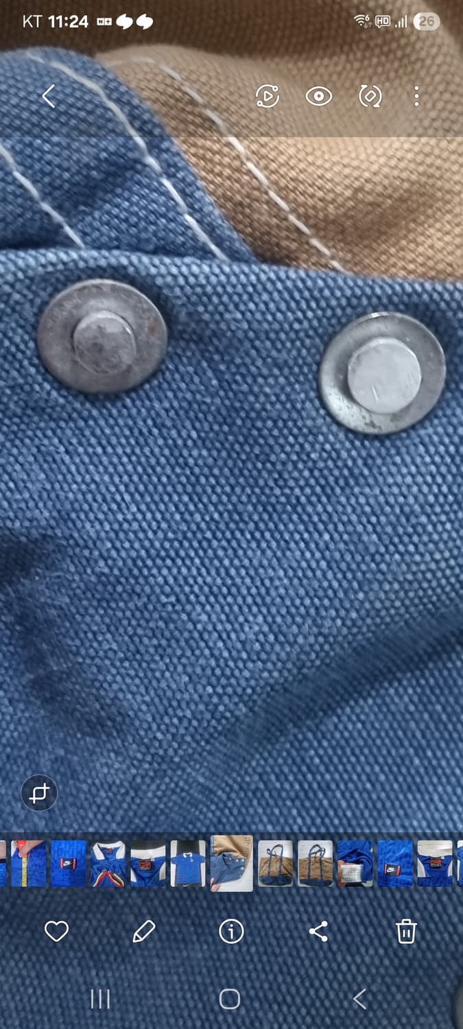 칼하트 브라운 덕 캔버스 커스텀 토트백 상품이미지4