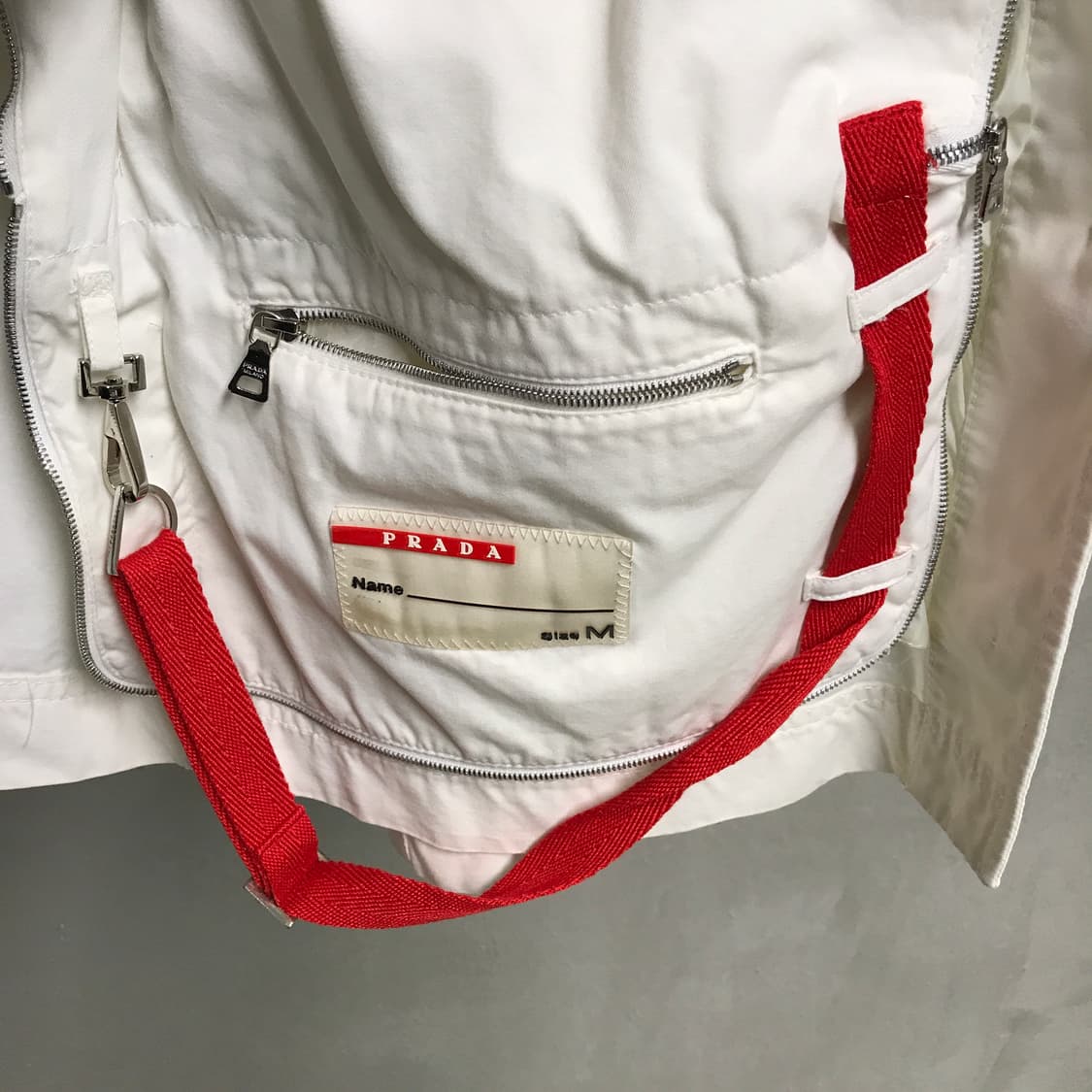 프라다 스포츠 화이트 자켓 M 상품이미지5