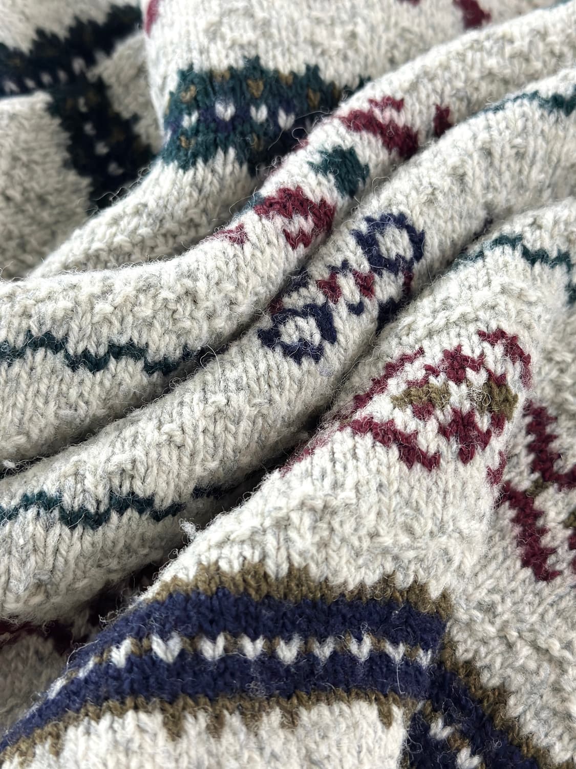 80~90s 빈티지 엘엘빈 usa 페어 아일 울 스웨터 상품이미지8