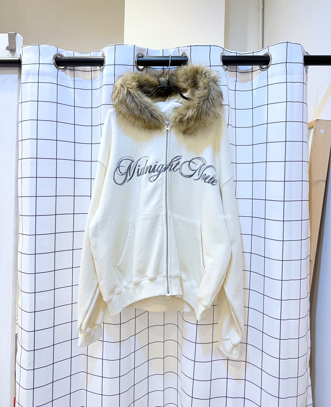 미드나잇무브 기모 퍼후드집업  상품이미지2