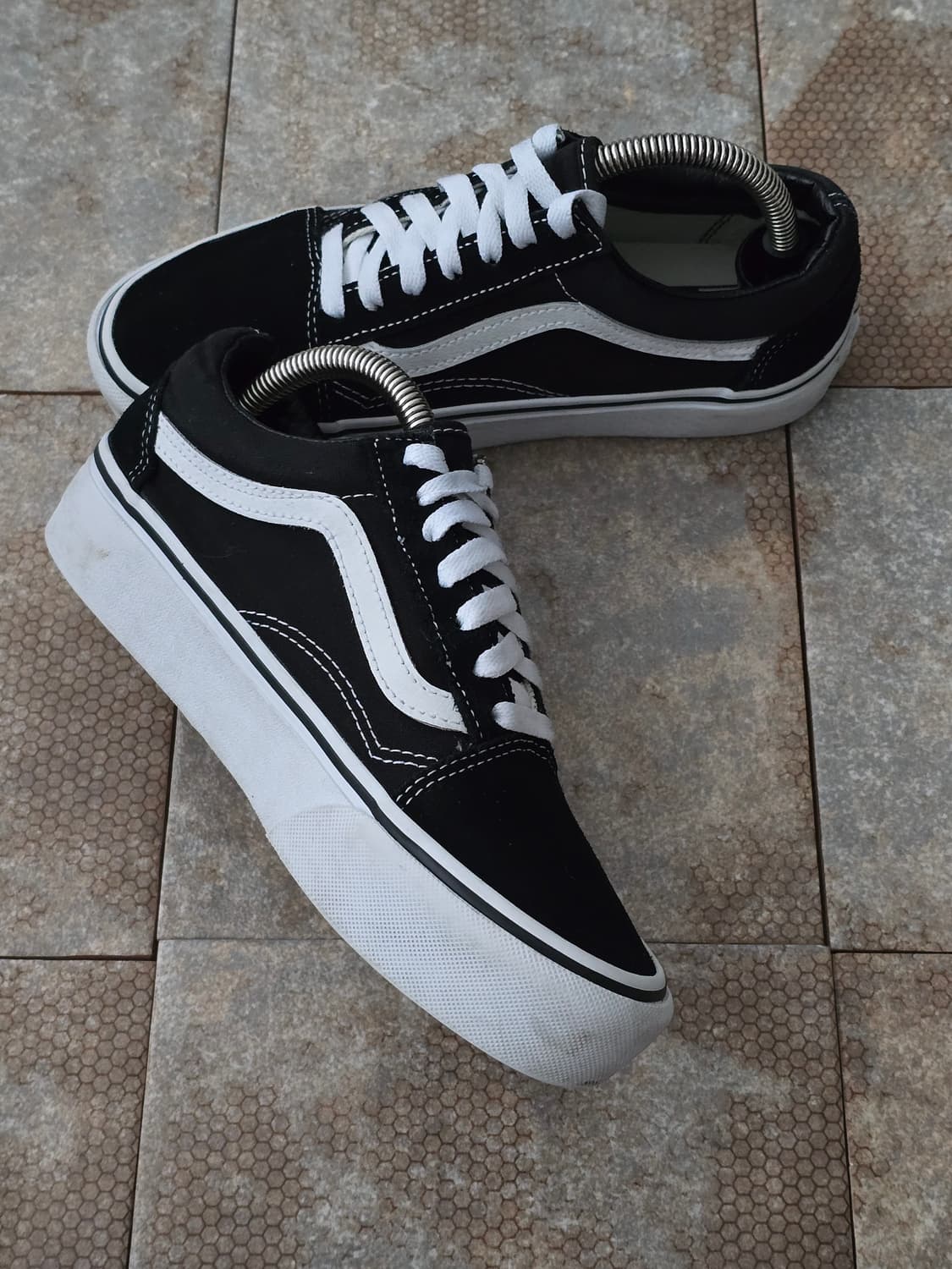 (230)반스 올드스쿨 플랫폼 검흰 상품이미지5