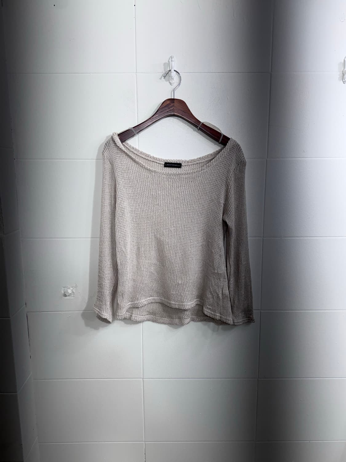 브라운 그런지 빈티지 후드 퍼 베스트 코디세트  상품이미지5