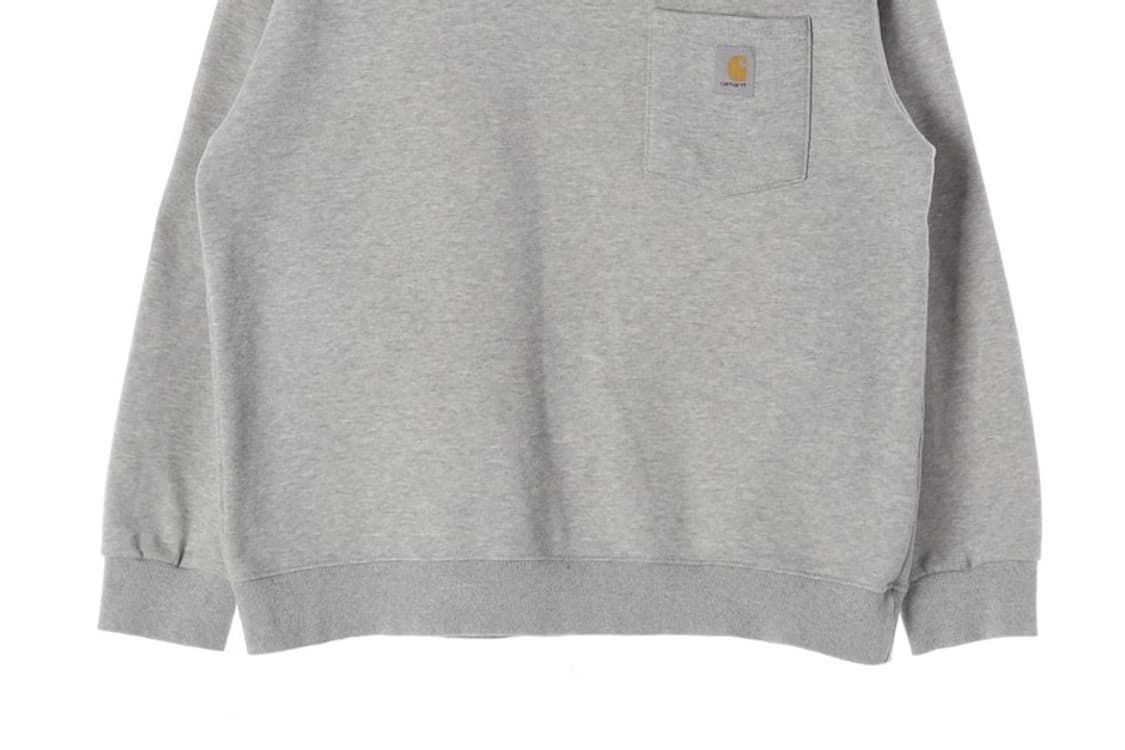 칼하트 포켓 로고 스웨트셔츠 그레이 XL 상품이미지4