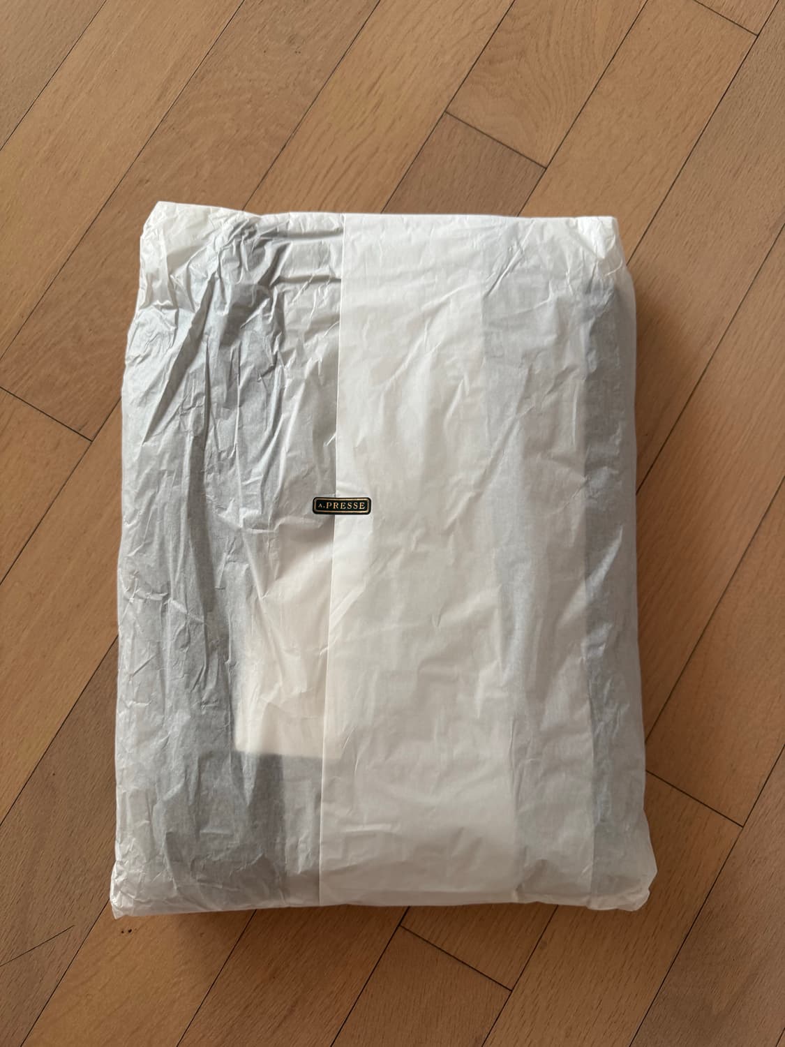 [2] A.presse 아프레쎄 워시드 실크 레이온 개버딘 자켓 네이비 상품이미지5