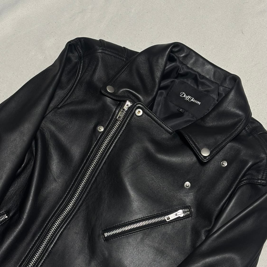 L 도프제이슨 램스킨 라이더 자켓 상품이미지1