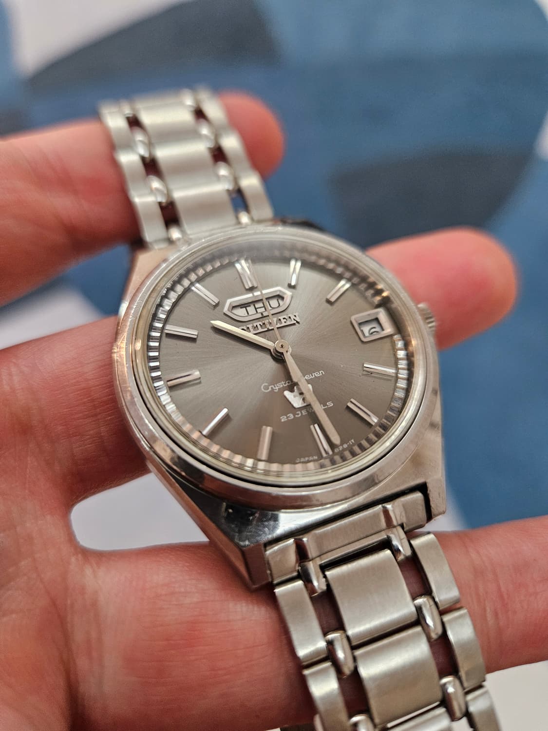 1971s 시티즌 크리스탈 세븐 희귀 다이얼 베젤 빈티지 시계 상품이미지2