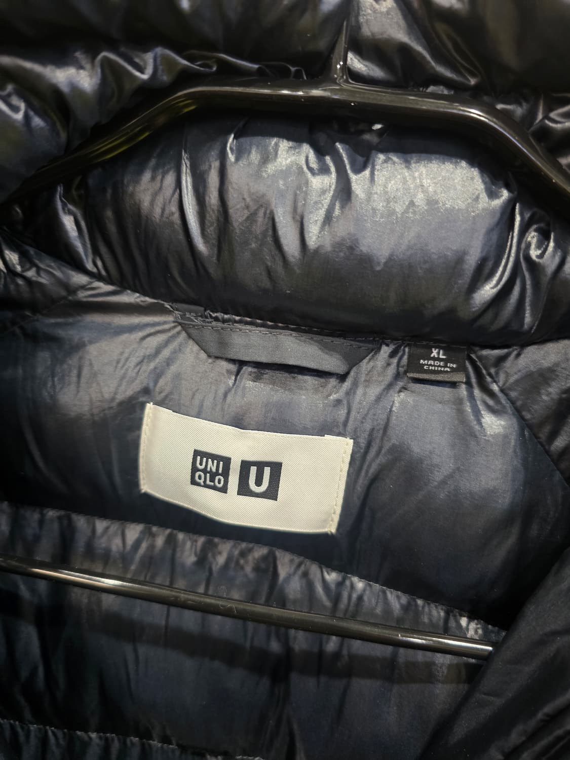 유니클로 U 롱패딩 XL 회색. 상품이미지3