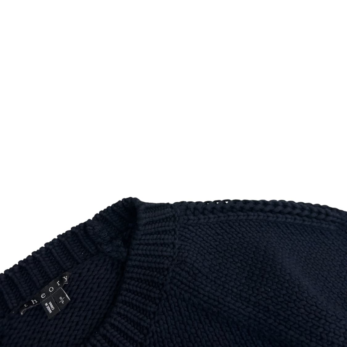띠어리 네이비 코튼 니트 상품이미지3