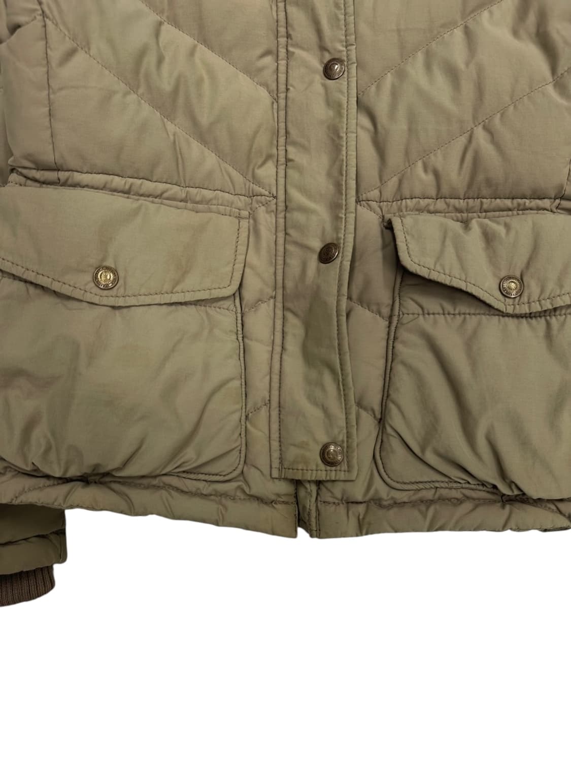 00s 폴로 Y2K 덕다운 패딩 베이지 (여성S) 상품이미지5