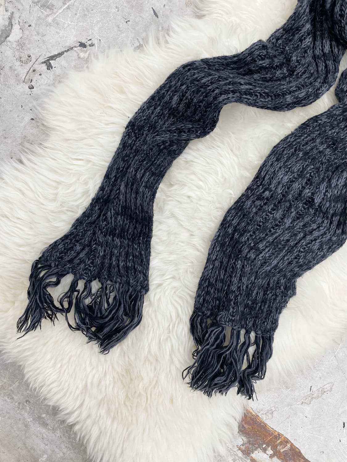 차콜 롱 코지 머플러  상품이미지6