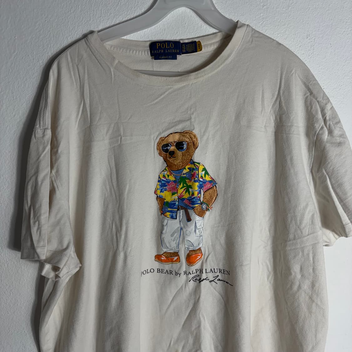 폴로 랄프로렌 폴로베어 반팔티 아이보리(XL) 상품이미지2