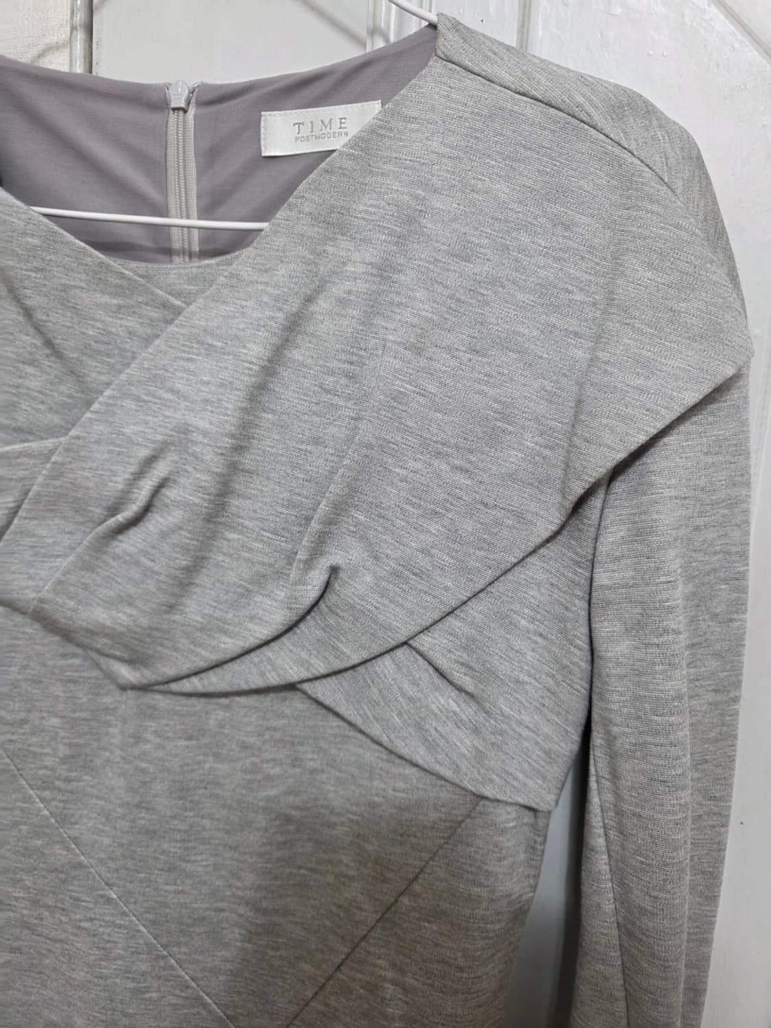 타임 긴팔 드레이프 원피스 상품이미지2