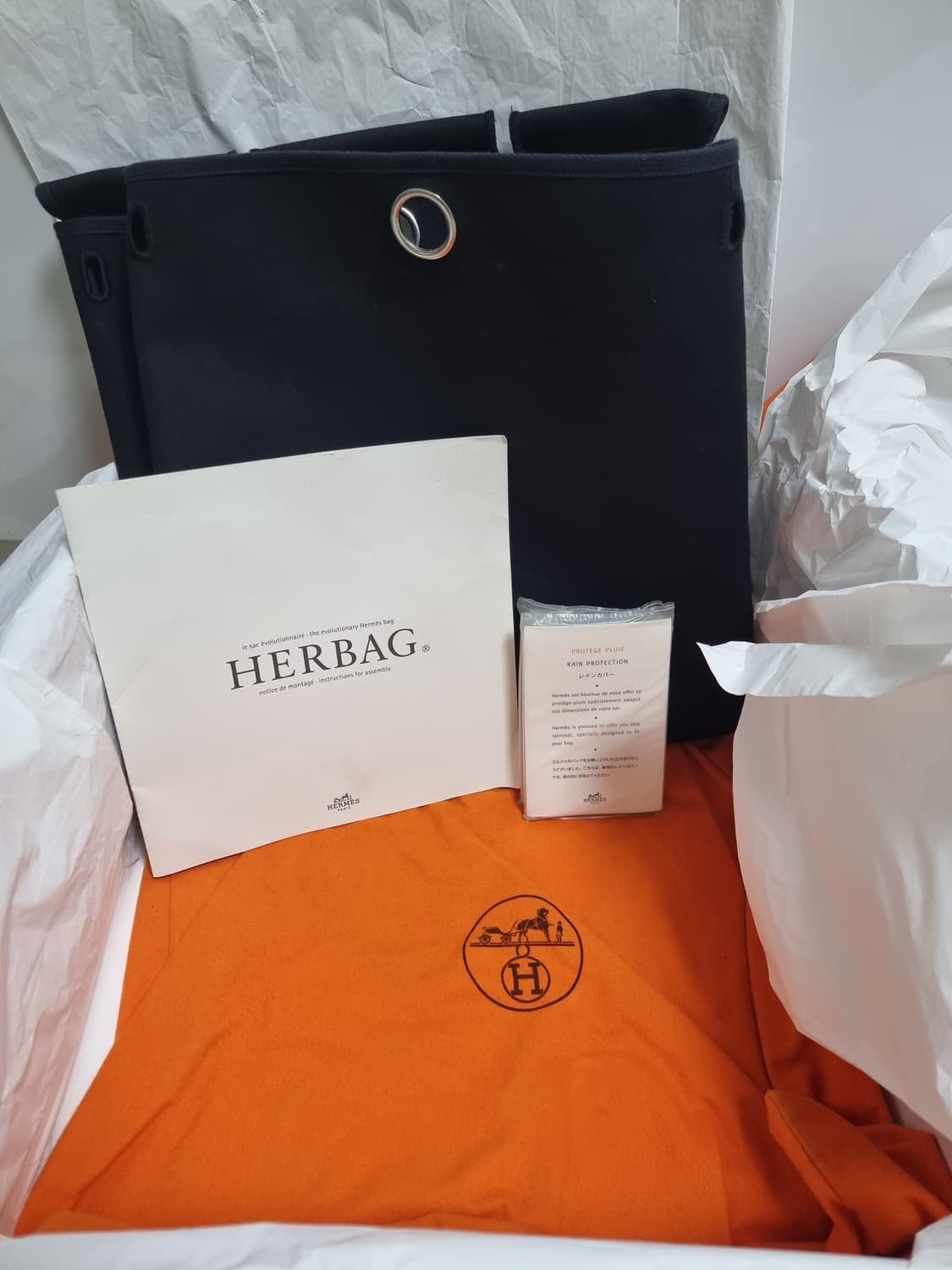 에르메스 에르백 2way mm 39 라지 블랙 풀구성 C각인 상품이미지8