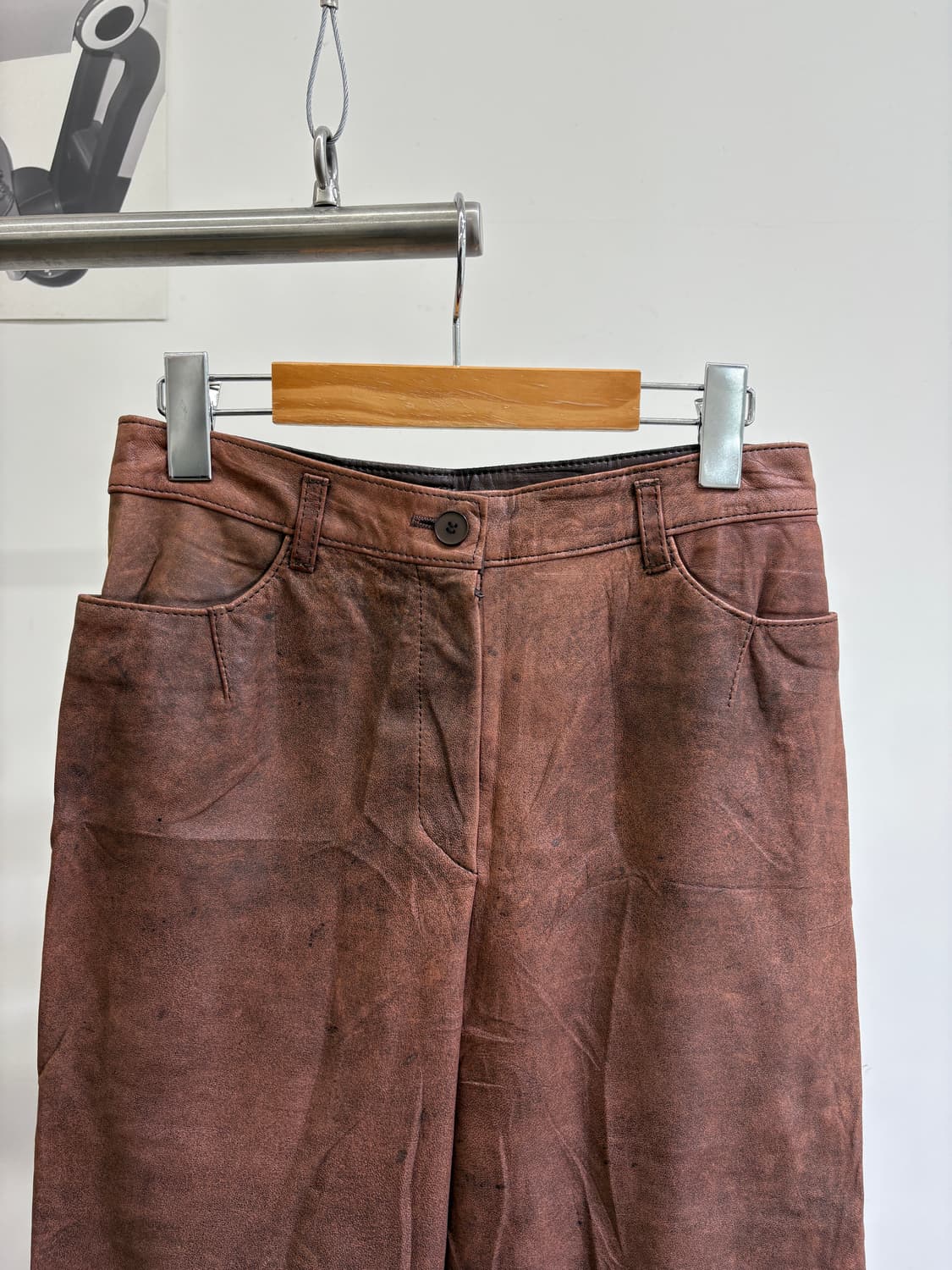 VILLE D'AZUR (Made in Japan) 레더팬츠 상품이미지2