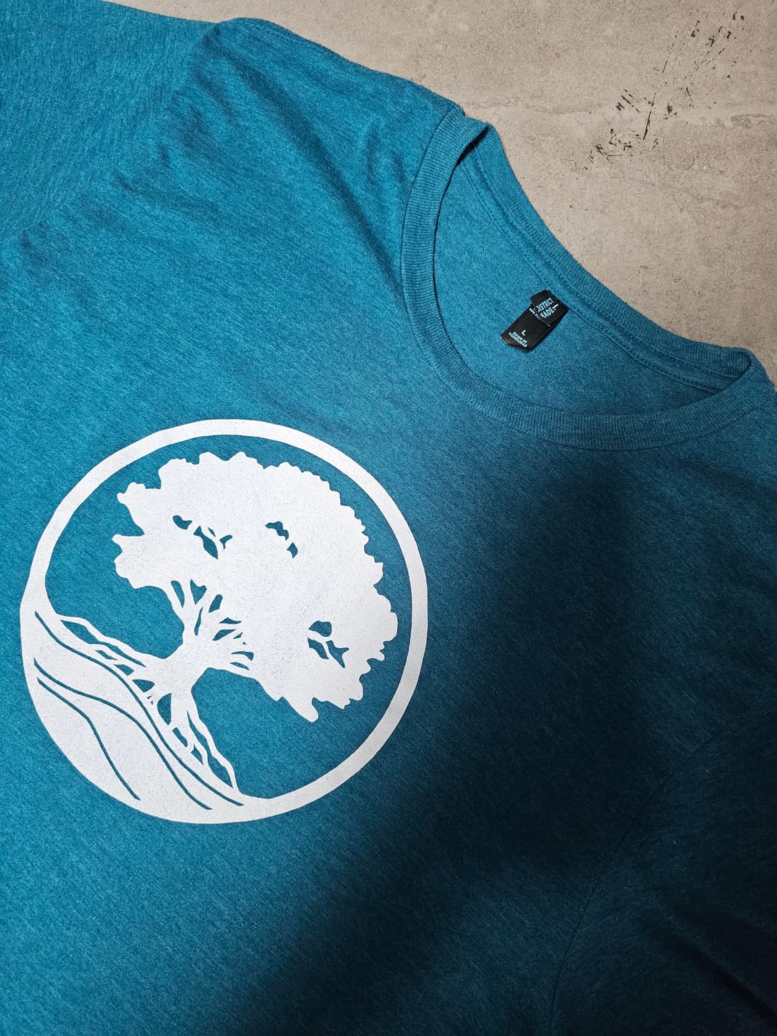 청록색 그래픽티 L 상품이미지2