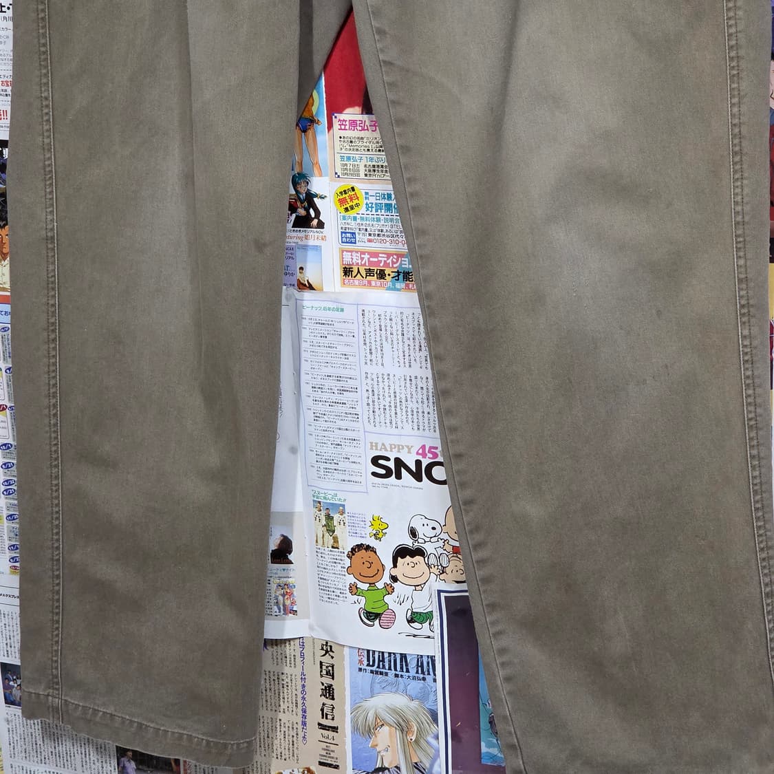 JPN 에디바우어 카키 베이지 카고 코튼 팬츠 상품이미지4