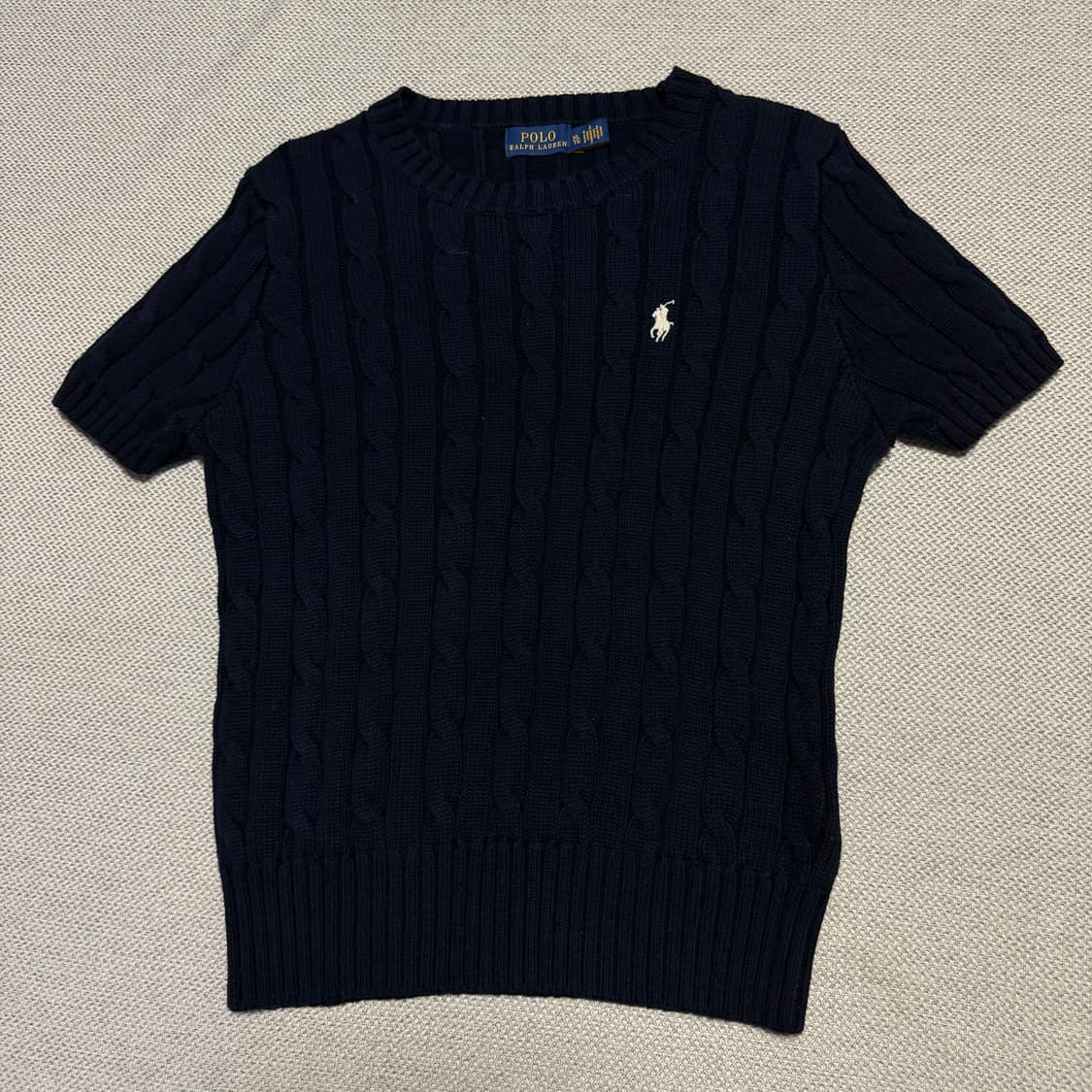 폴로 랄프로렌 케이블 반팔 니트 상품이미지1