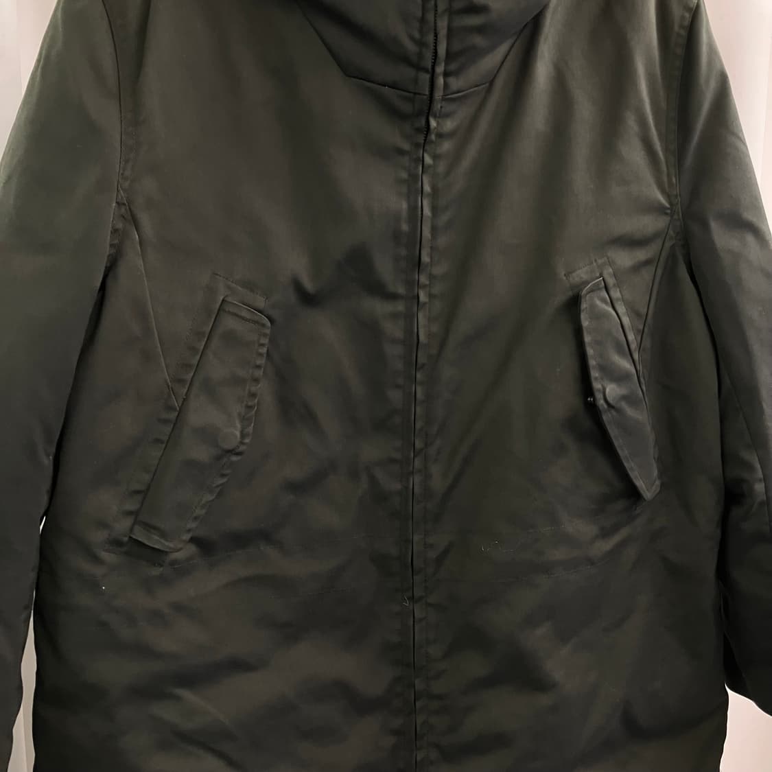 시스템 카키 후드 파카 100 상품이미지4