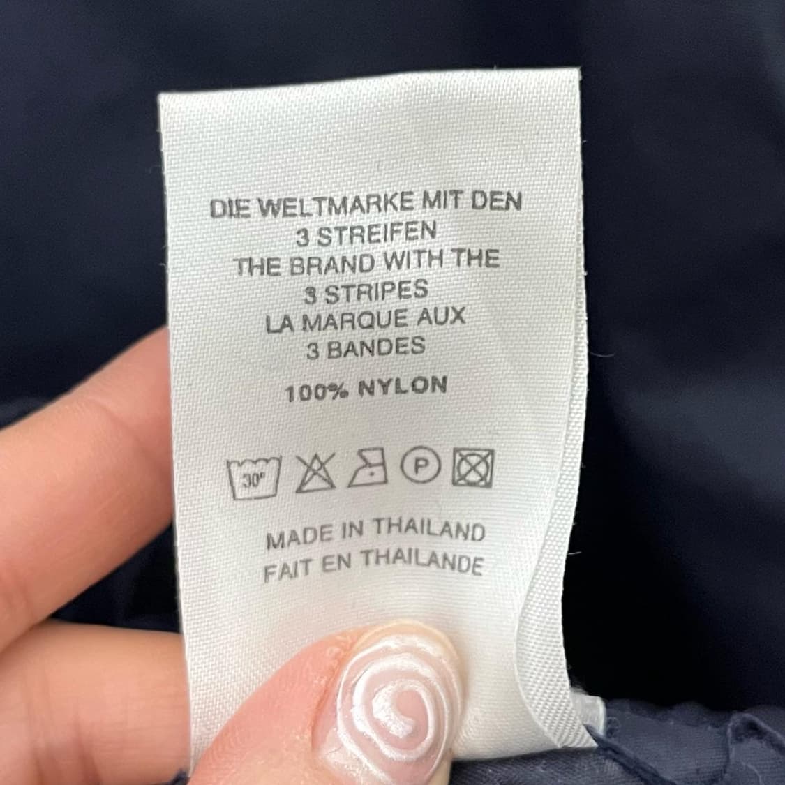 아디다스 네이비 화이트 삼선 윈드브레이커 상품이미지9