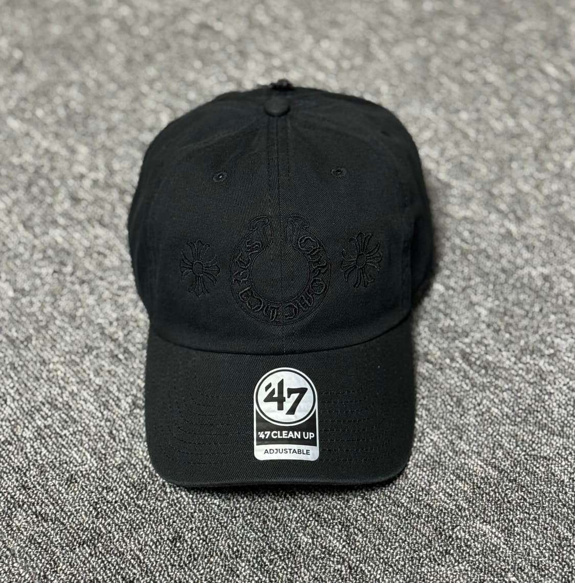 Nptsss 크롬하츠 로고 볼캡 올블랙 상품이미지1