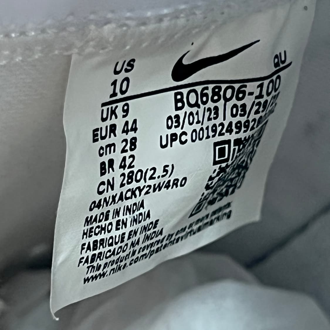 나이키 블레이저 미드 77 빈티지 화이트 블랙 스니커즈 280 상품이미지9