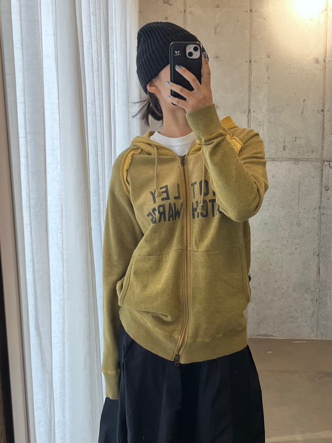 HERITAGE STONE 헤리티지스톤 데미지 후드집업 상품이미지2