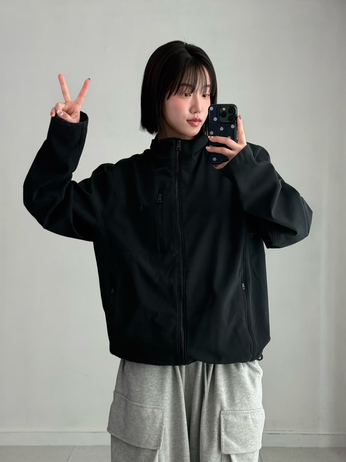 폴로 차콜 폴리 자켓 상품이미지3