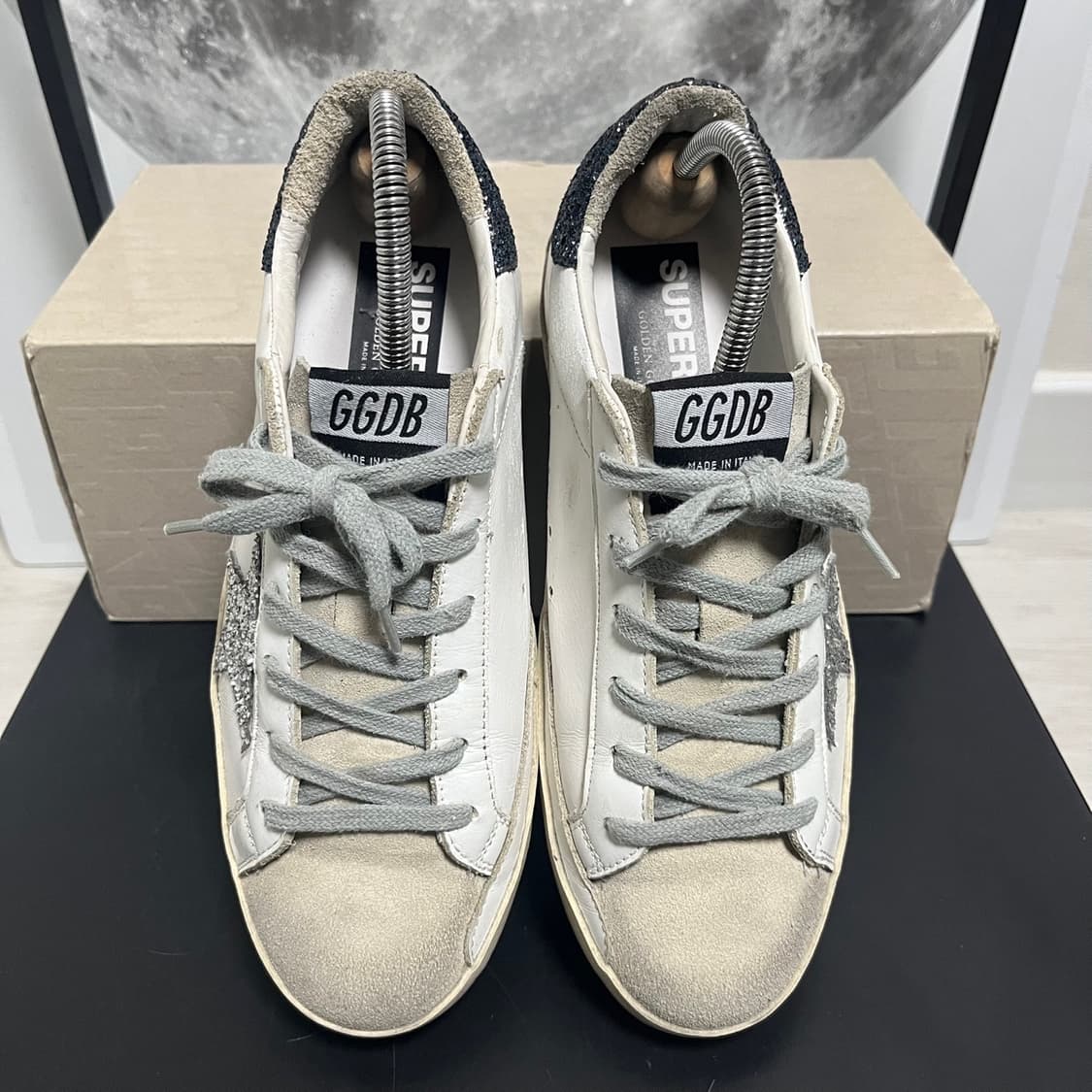 정품 38) 골든구스 누벅 글리터 탭 스니커즈 240~245 상품이미지3