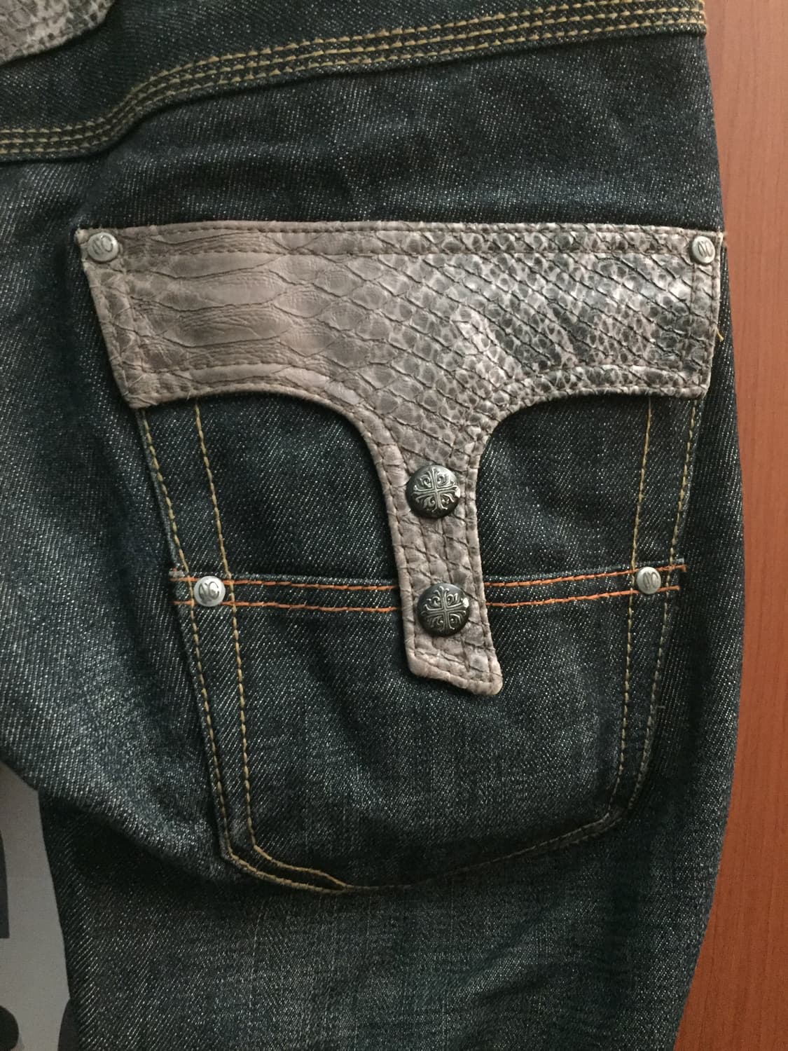 Nicole Club for Men python leather denim 상품이미지6