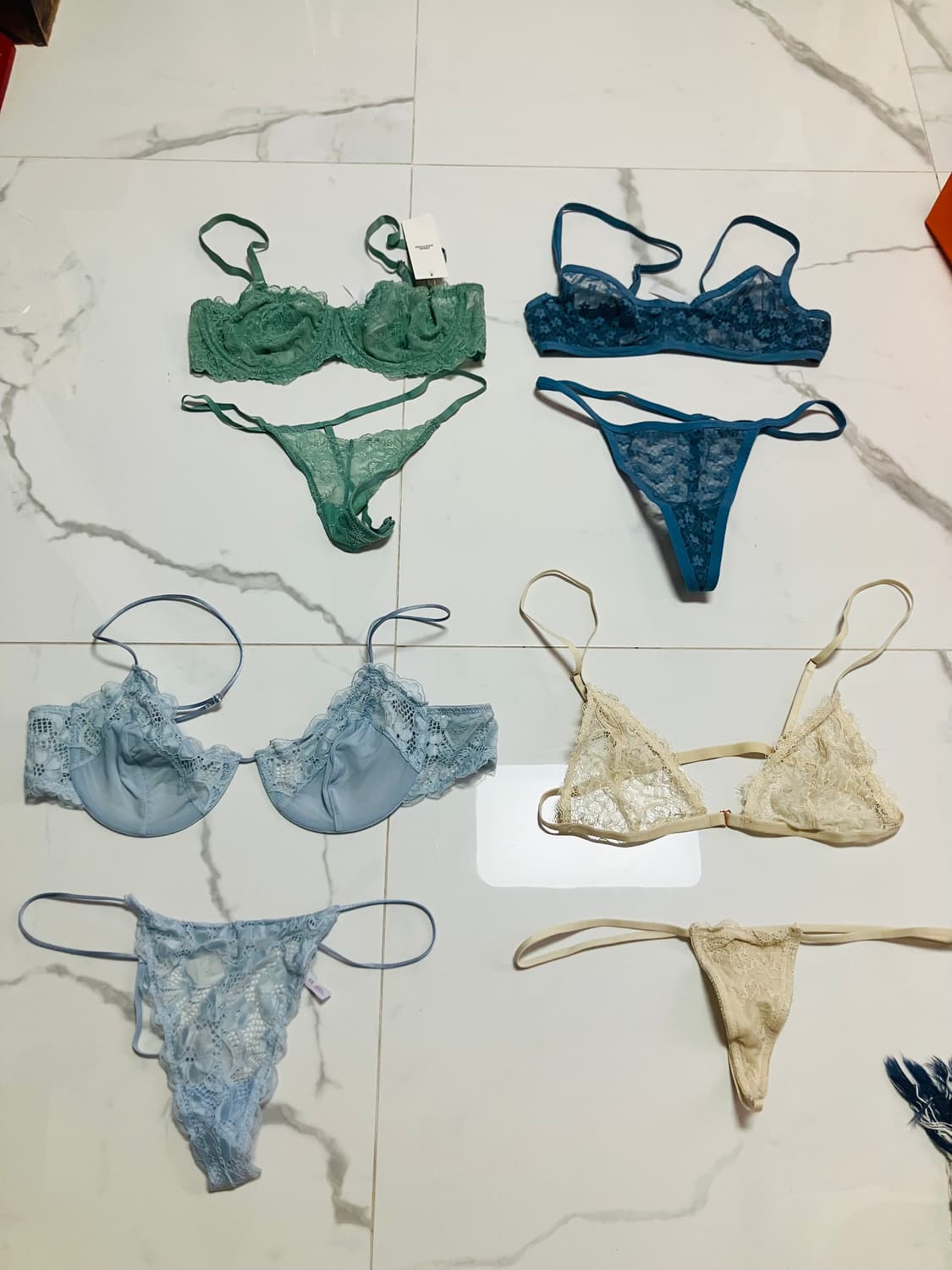 out from under 수입 란제리 세트 티팬티 브라렛 레이스 브라 상품이미지7