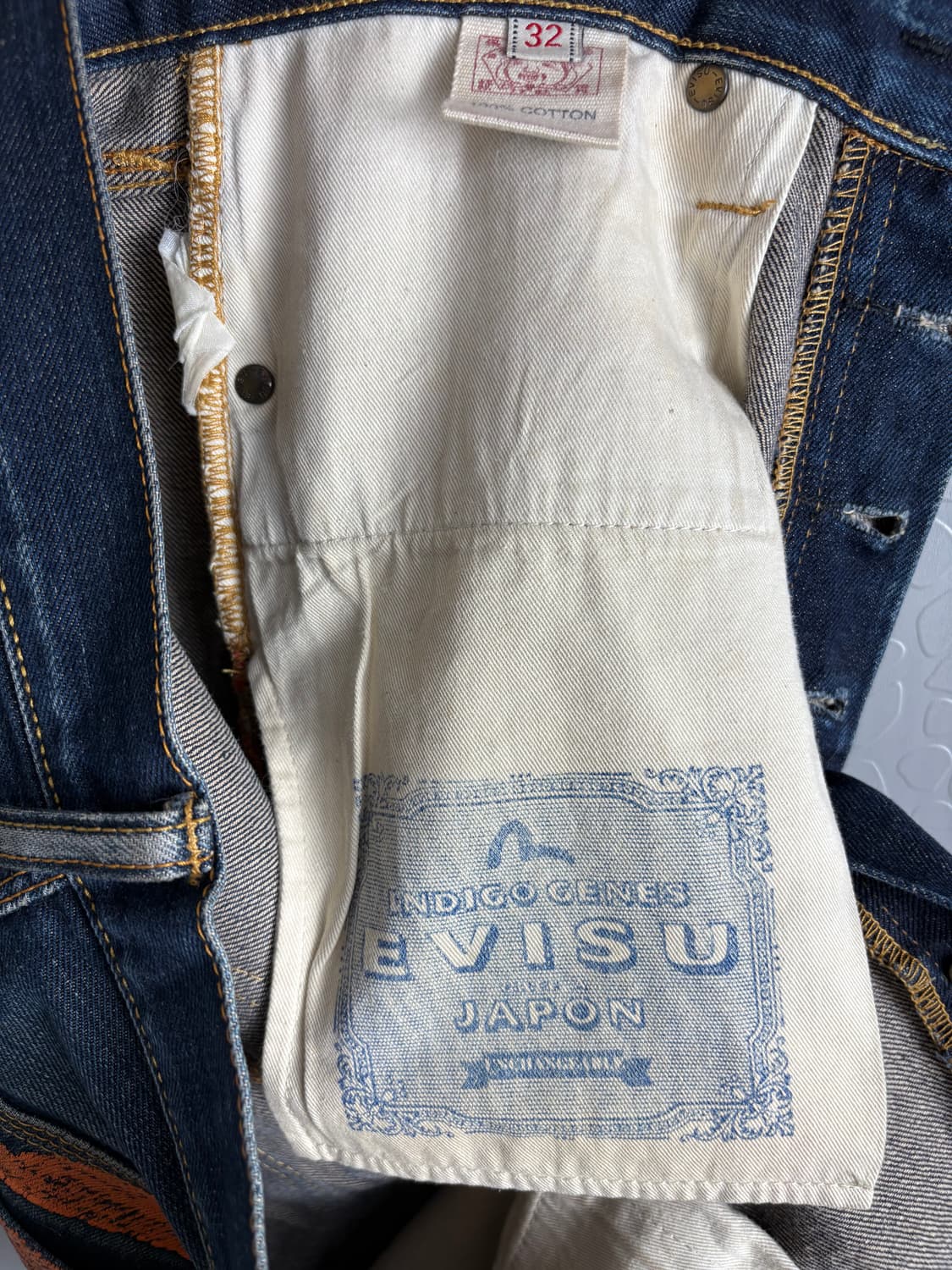 Evisu(일본) 다이콕 백로고 셀비지 데님 상품이미지4