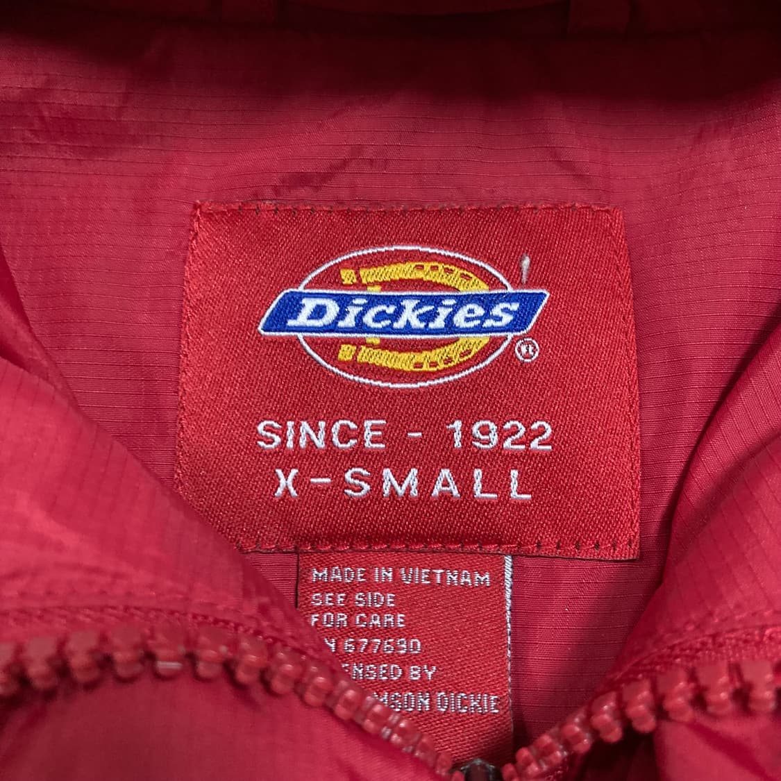 디키즈 스몰 로고 레드 바람막이 상품이미지4