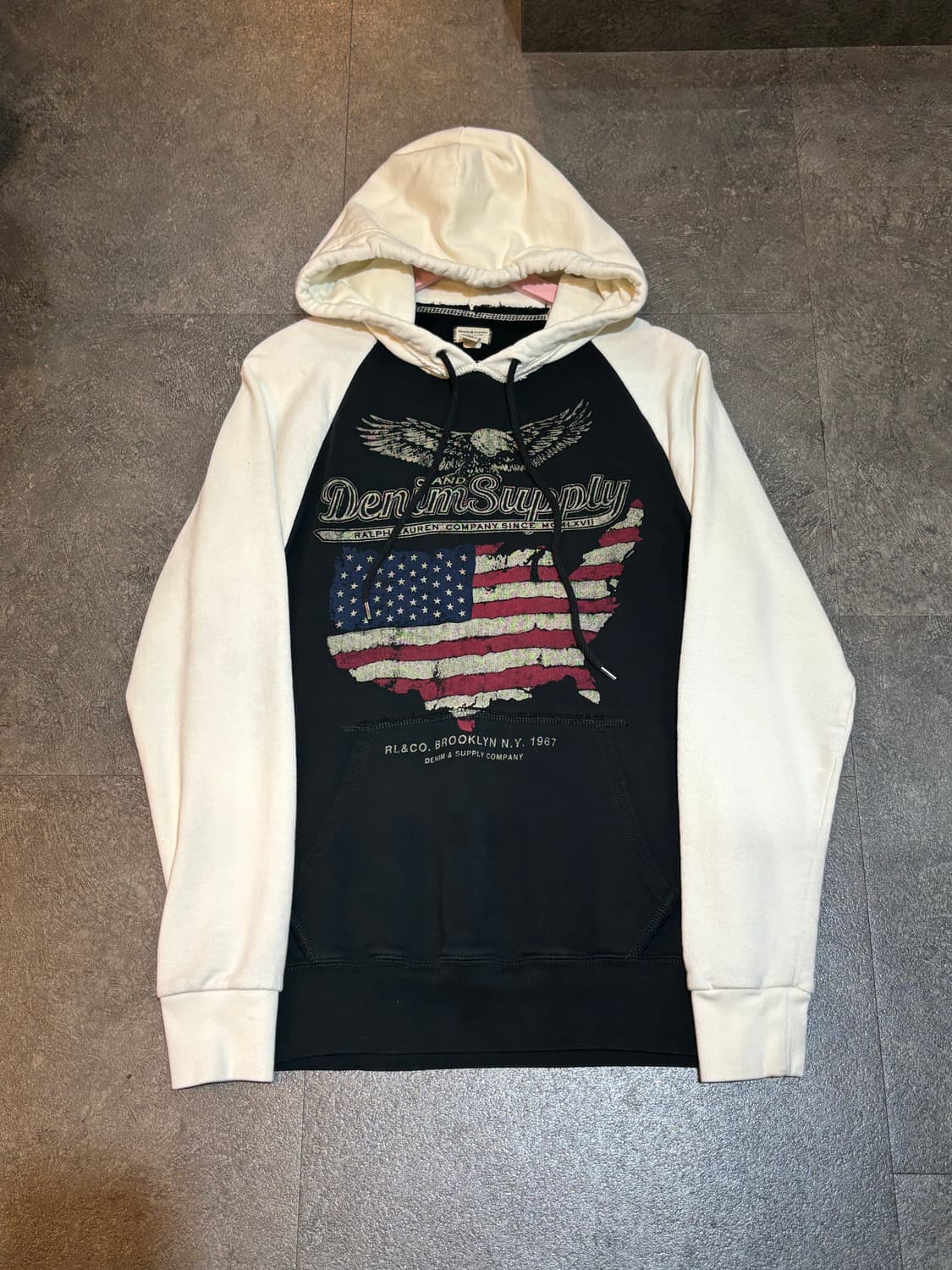 폴로 랄프로렌 데님앤서플라이 USA 이글 후드티 M 상품이미지2