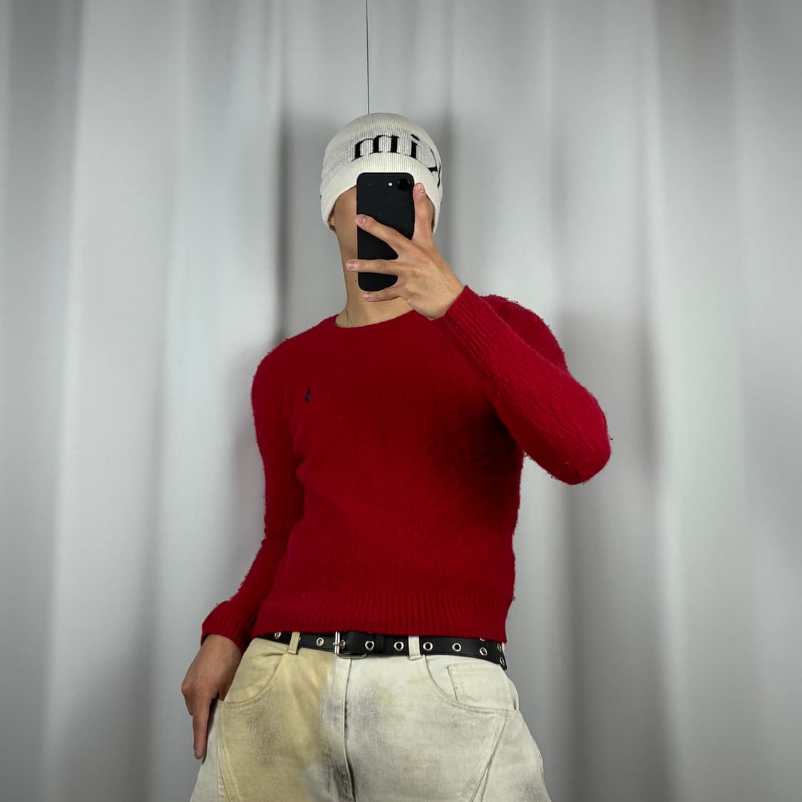 <폴로 꽈배기 니트 스웨터> No.1589 상품이미지2