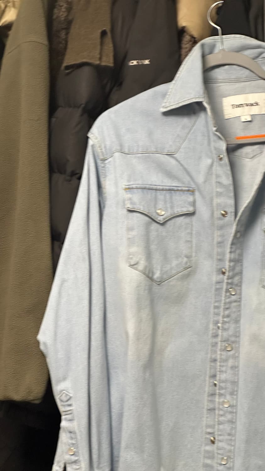토니웩 웨스턴 데님 셔츠 연청 xl 상품이미지4