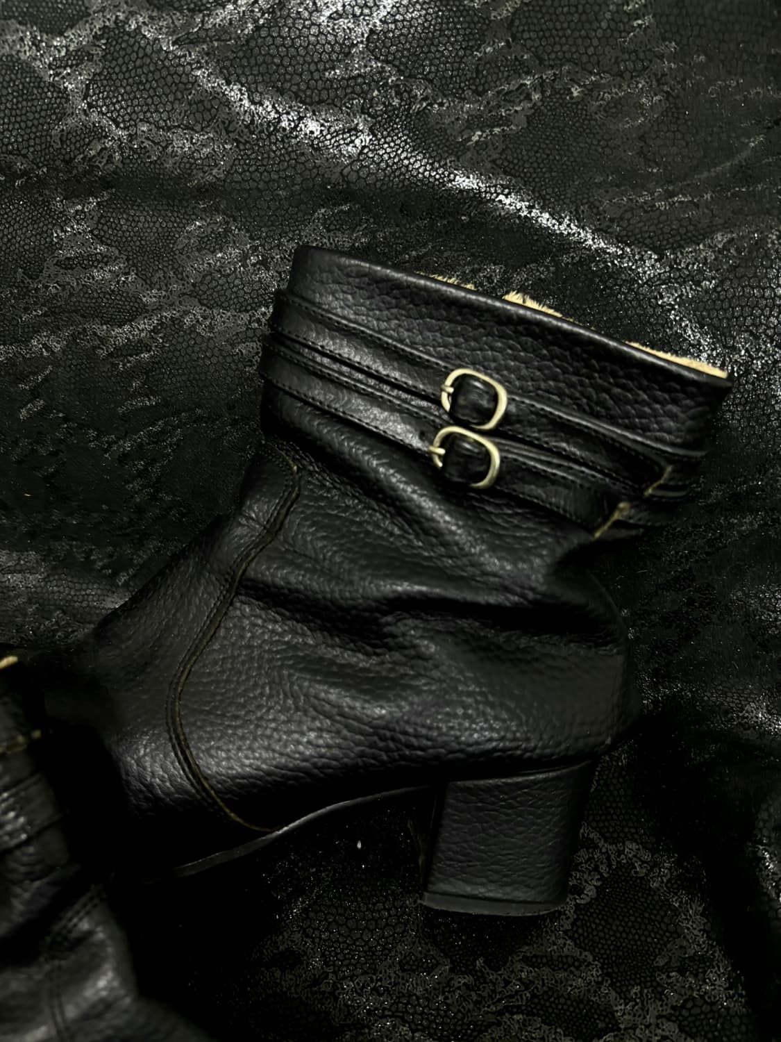 “Vintage” Chic Mood Black 2Buckle Detail 상품이미지3