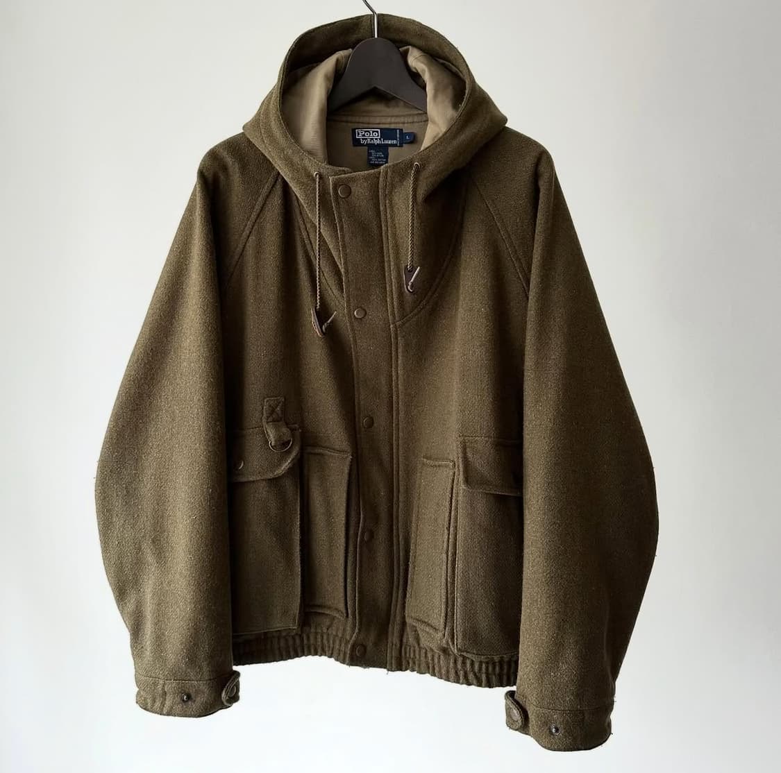 90s polo wool wading jacket L (100추천) 상품이미지1