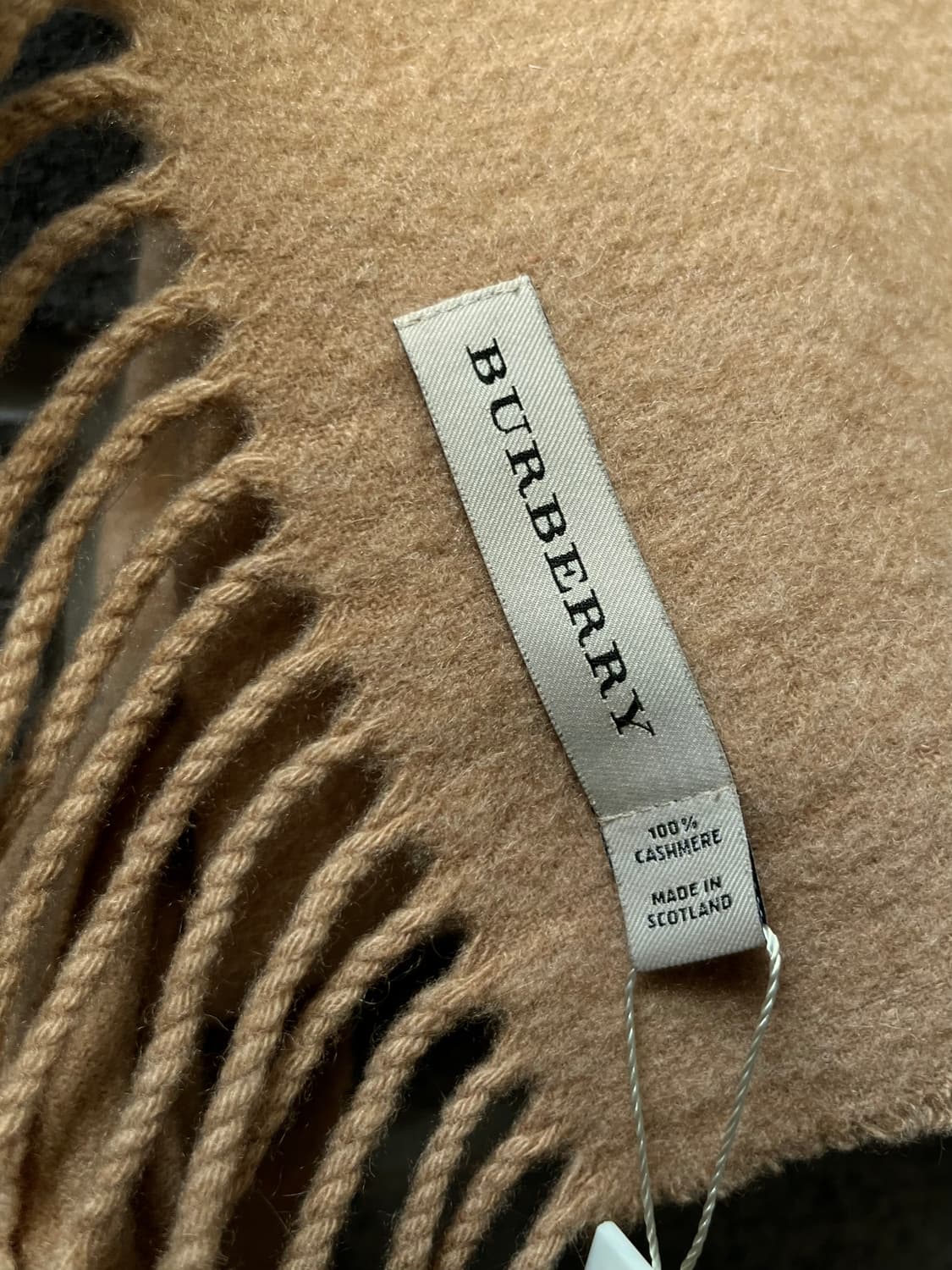 BURBERRY 버버리 캐시미어 로고 머플러 베이지 상품이미지9