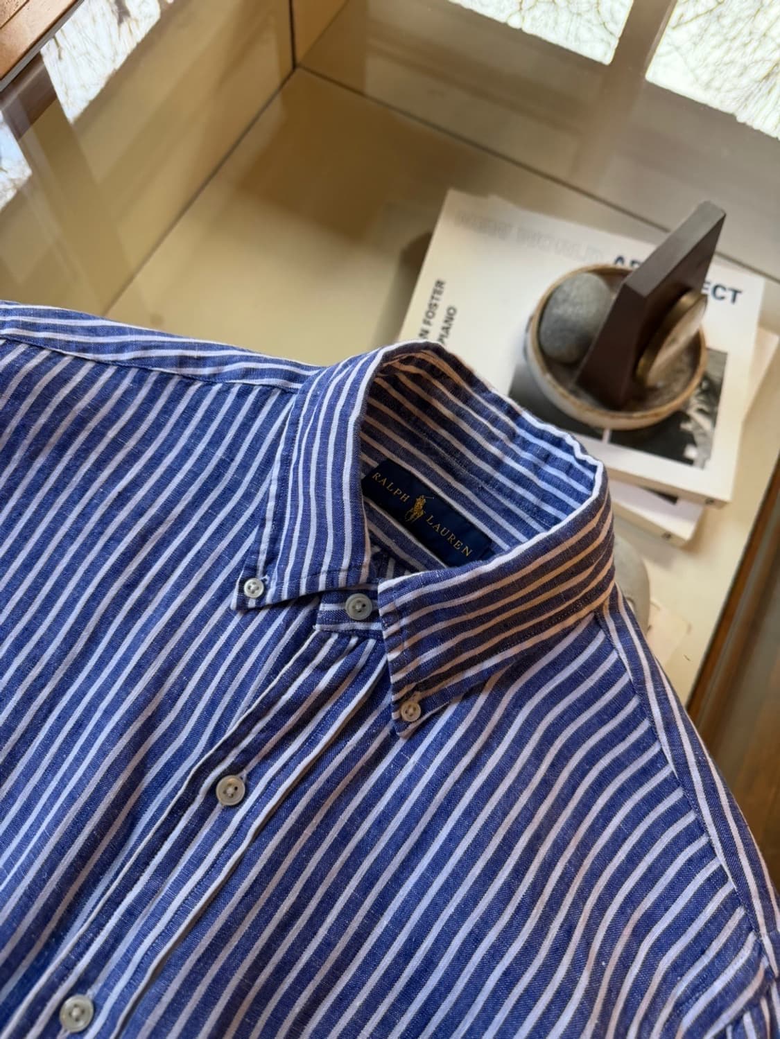 폴로 랄프로렌 리넨 셔츠 슬림100 상품이미지8