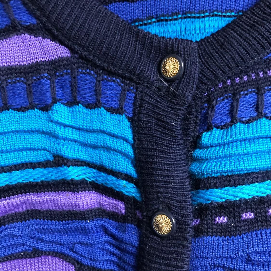 쿠지패턴 가디건 상품이미지3