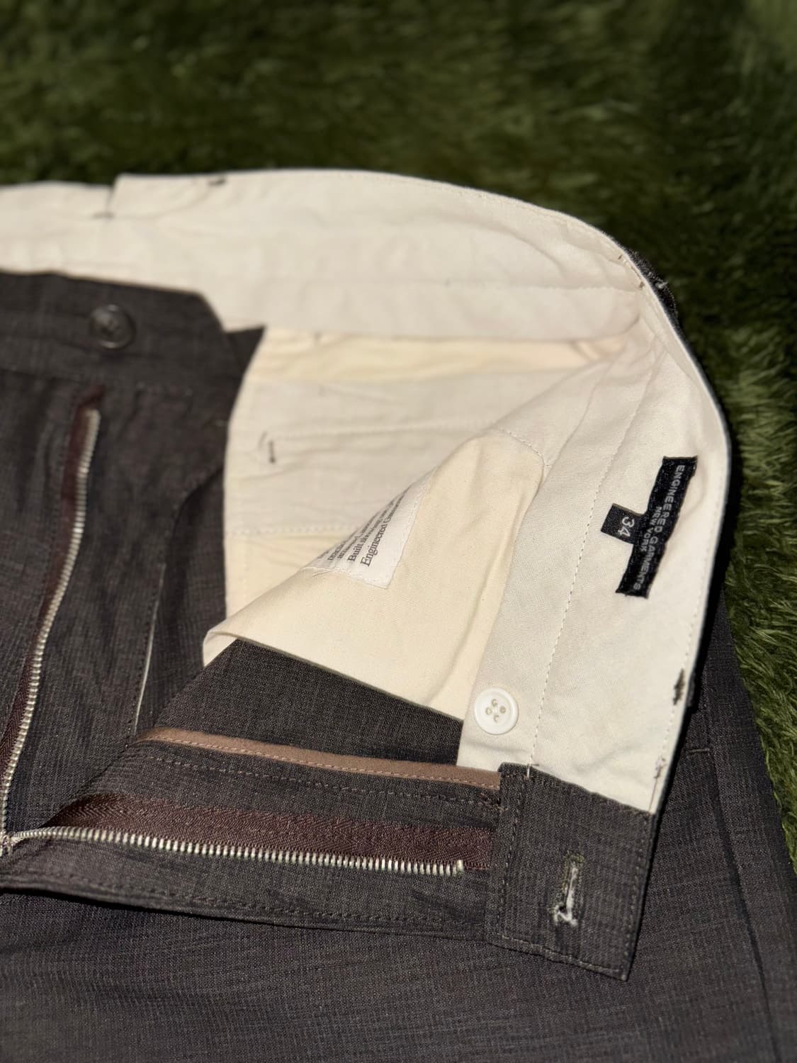 [34] 엔지니어드 가먼츠 루즈핏 린넨 블렌디드 신치백 팬츠 상품이미지3