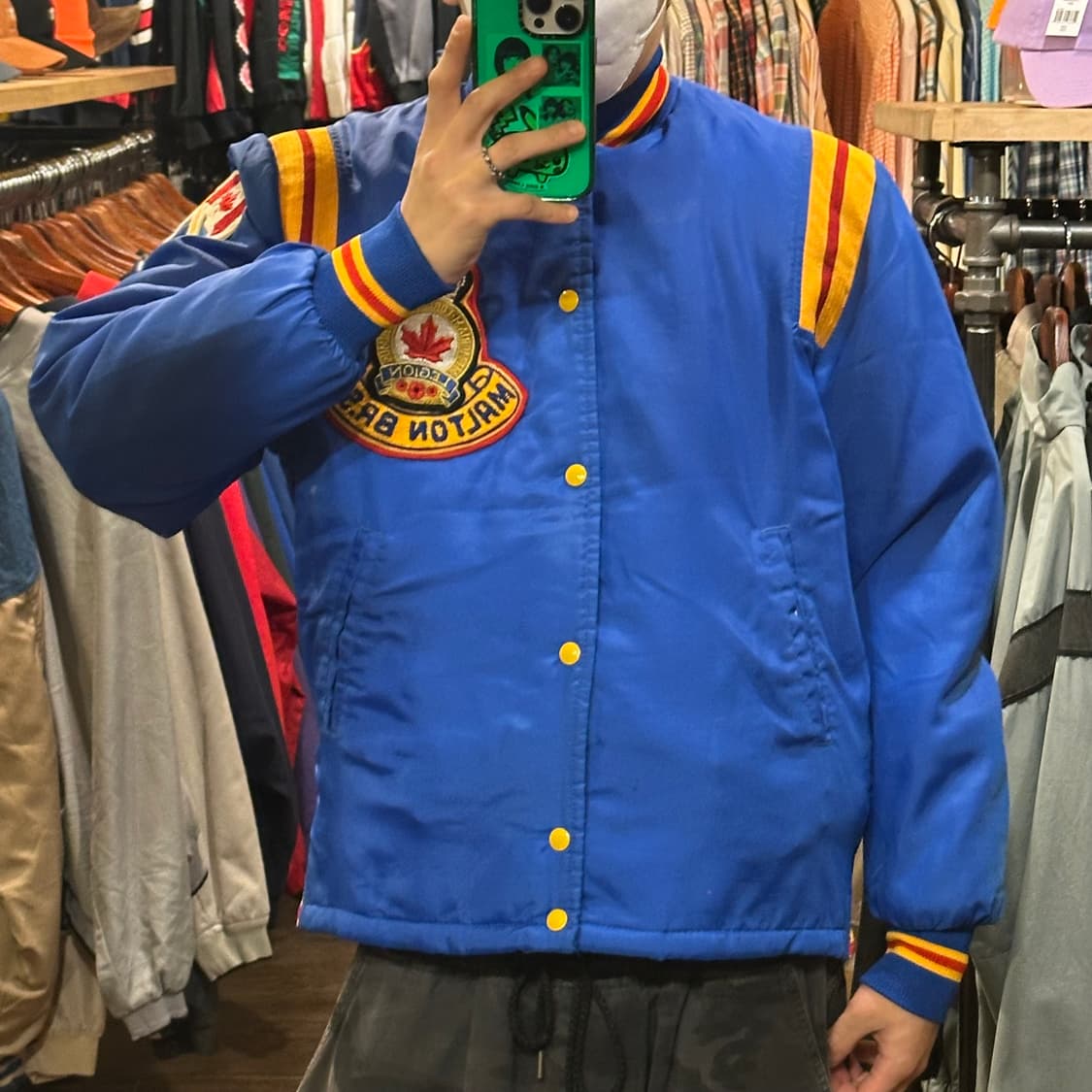 [HI] 빈티지 바시티 블루/옐로 상품이미지2