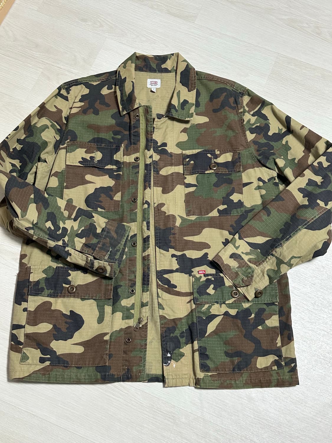 OBEY 카모 셔츠 자켓 L 상품이미지4