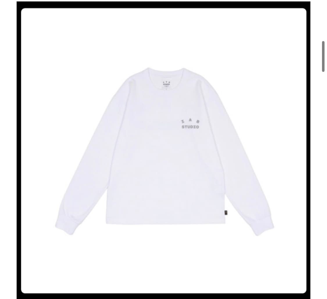 아이앱 스튜디오 26 롱슬리브 화이트 상품이미지1