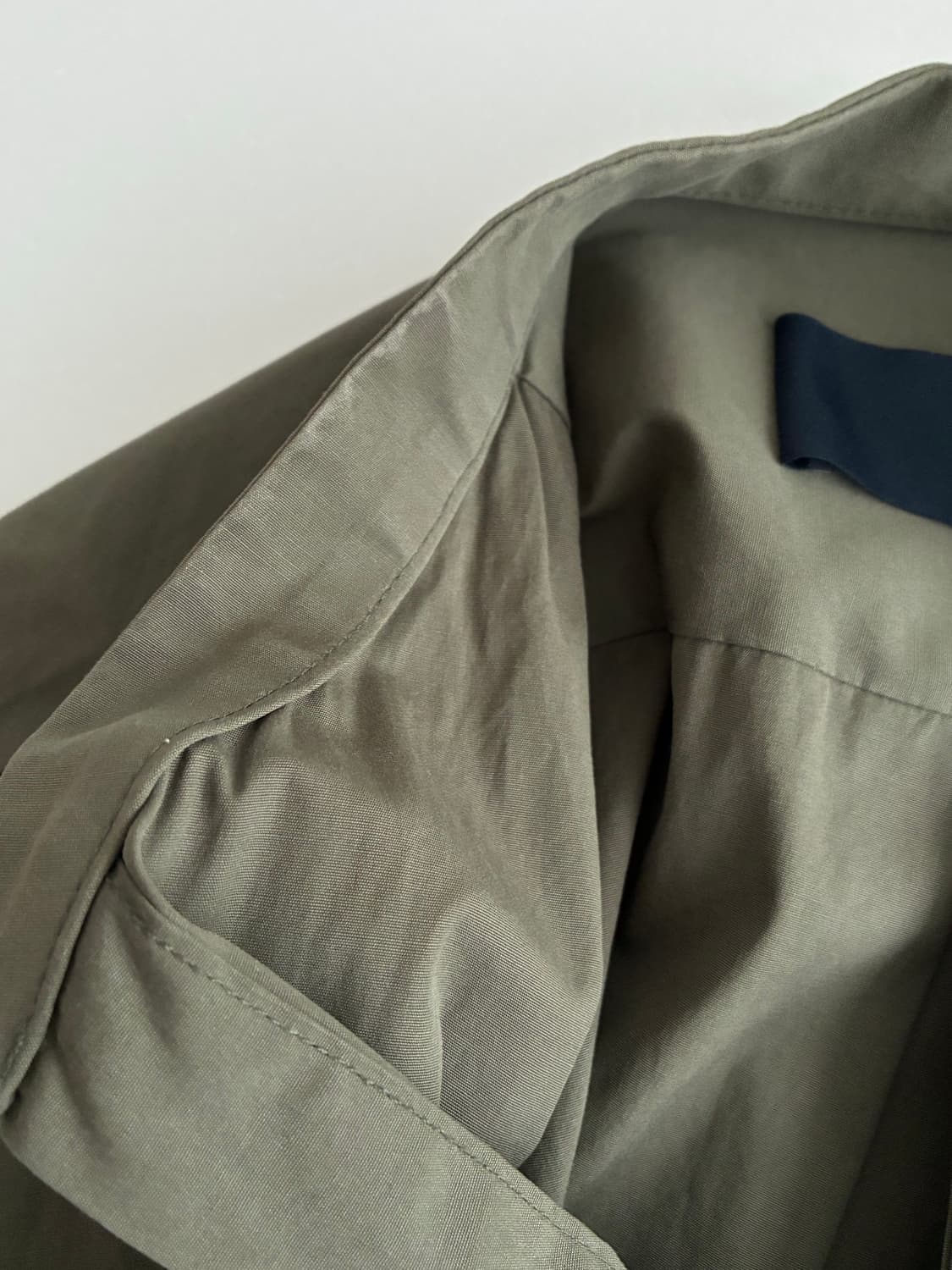 46) 준지 Juun.J 17ss 헨리넥 반팔 셔츠 카키 상품이미지5