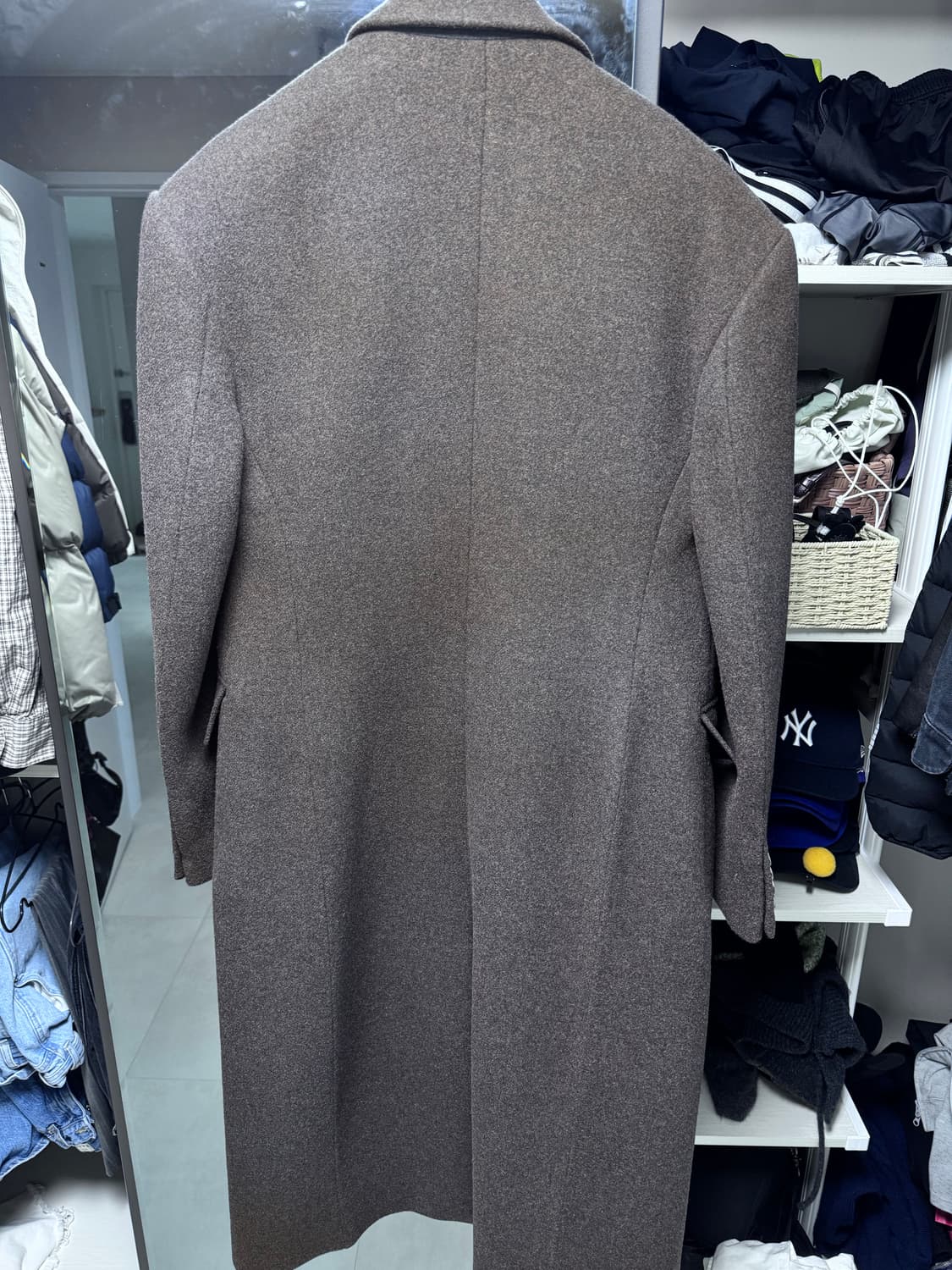 (중고/M) 렉토 월터 멜란지 오버코트 빈티지브라운 M 상품이미지8