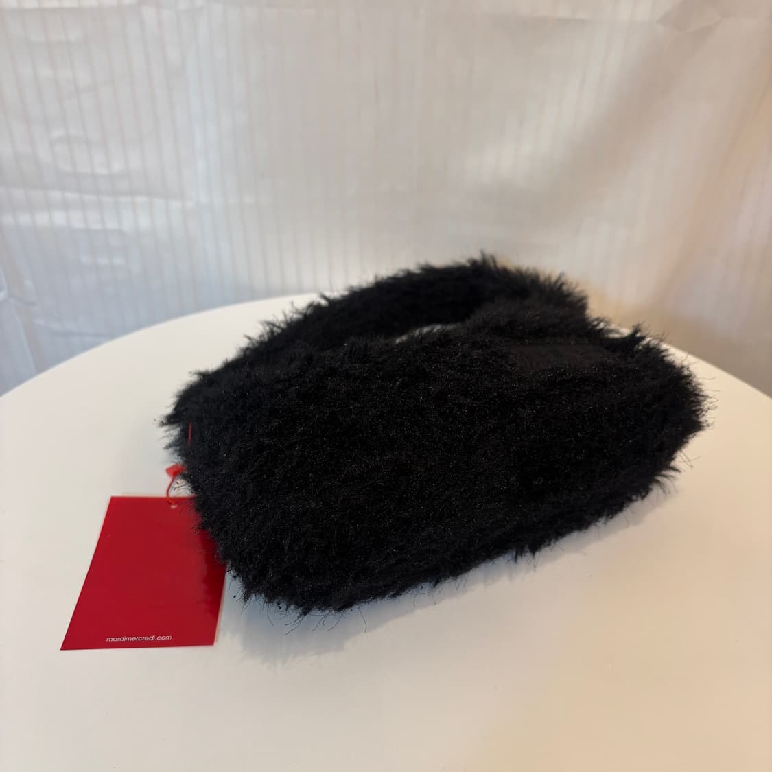 정품 마르디메크르디 블랙 퍼 토트백     상품이미지8