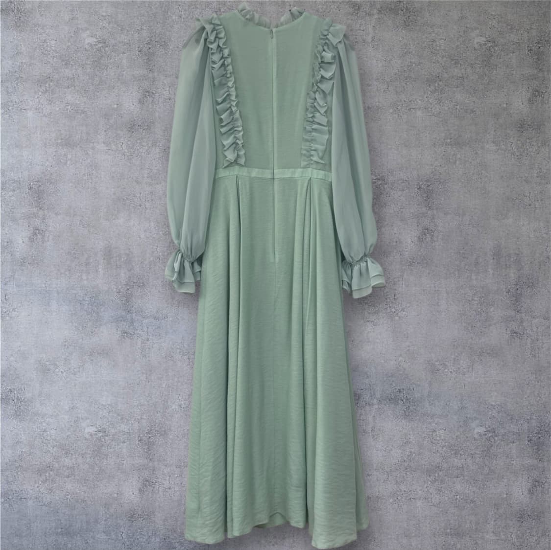 브라이드앤유 BAU by Bride And You 민트쉬폰프릴롱원피스 1 상품이미지7