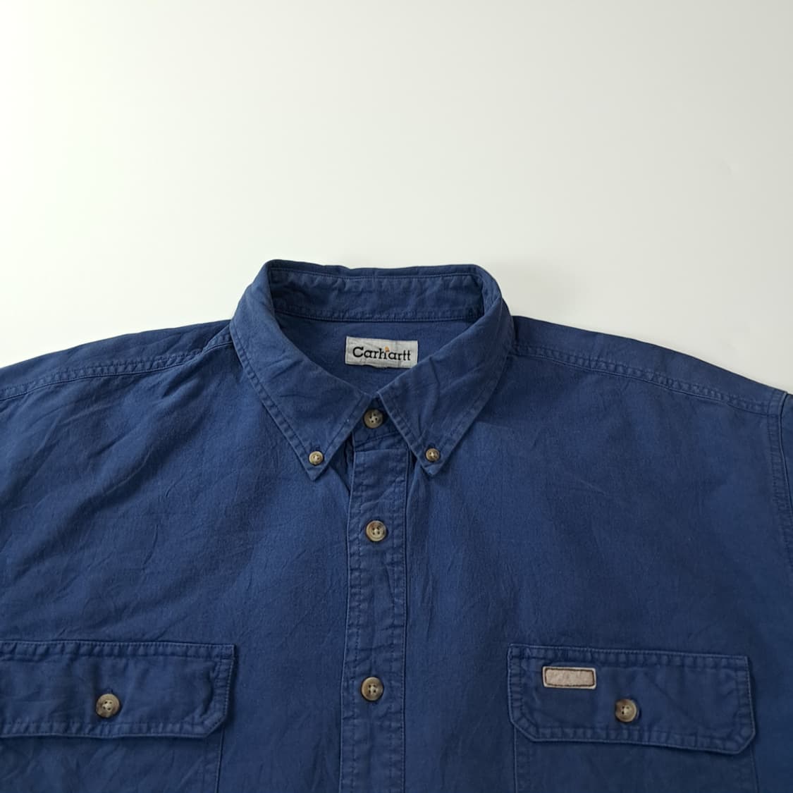 CK329 XL 칼하트 90s 홍콩판 네이비 워크 셔츠 남방 상품이미지2
